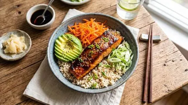 Teriyaki Salmon Bowl