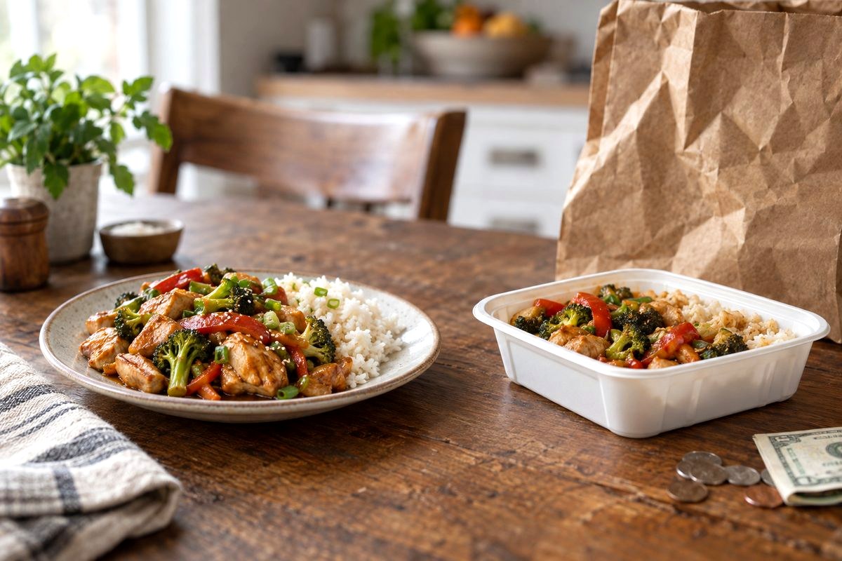 What a home dinner really costs versus delivery